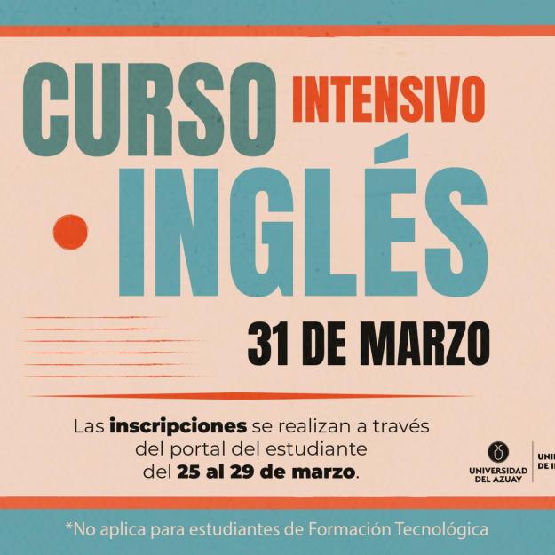 Curso intensivo de inglés para estudiantes y personal externo (período marzo - junio 2026)